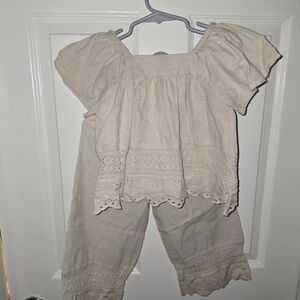 Zara Kids Cream Matching Set